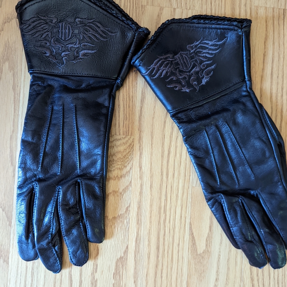 Women's Harley Gloves genuine leather size medium